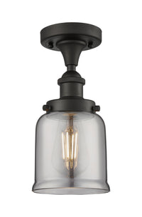 Edison Semi-Flush Mount Cast Brass Finish