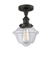 Edison Semi-Flush Mount Brushed Satin Nickel
