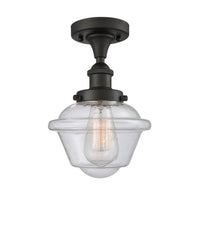 Edison Semi-Flush Mount Brushed Satin Nickel