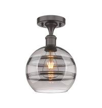 Edison Semi-Flush Mount Brushed Nickel
