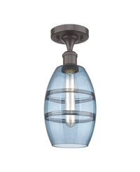 Edison Semi-Flush Mount Brushed Satin Nickel