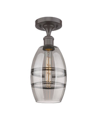Edison Semi-Flush Mount Brushed Satin Nickel
