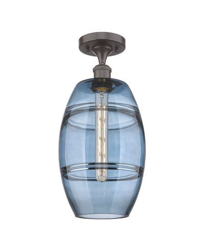 Vaz 8-Inch 1-Light Semi-Flush Mount 17-Inch High