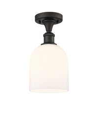 Edison Semi-Flush Mount Brushed Satin Nickel