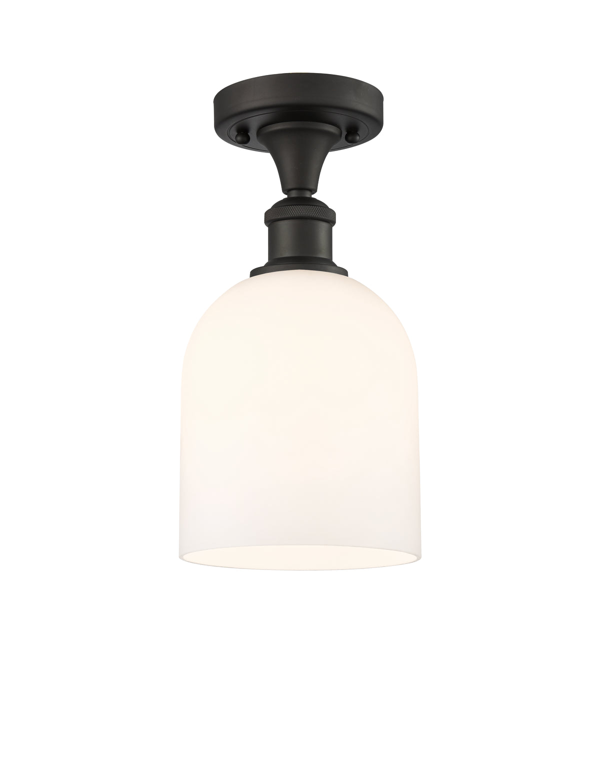 Bella 6-Inch 1-Light Semi-Flush Mount 11.5-Inch High