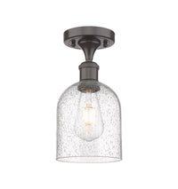 Edison Semi-Flush Mount Brushed Satin Nickel