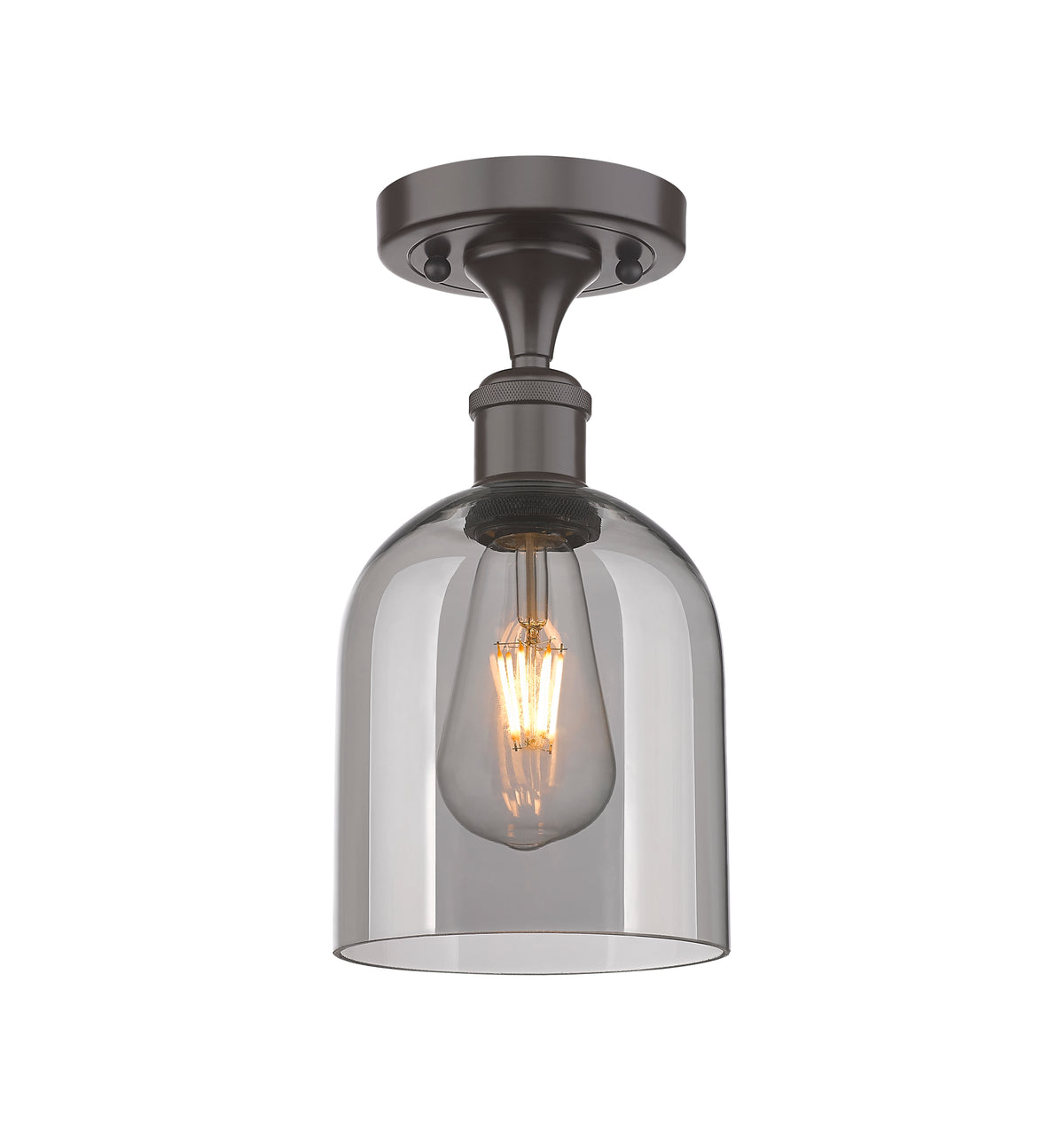 Bella 6-Inch 1-Light Semi-Flush Mount 11.5-Inch High