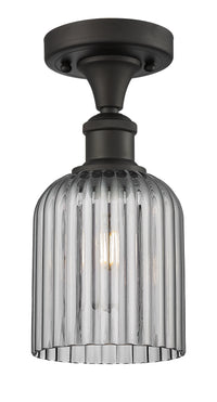 Edison Semi-Flush Mount Brushed Satin Nickel