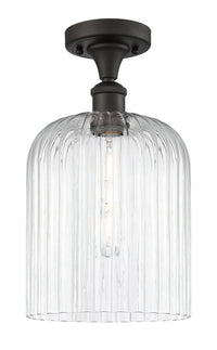 Edison Semi-Flush Mount Brushed Satin Nickel