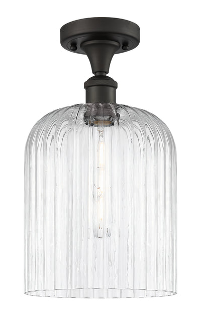 Edison Semi-Flush Mount Brushed Satin Nickel