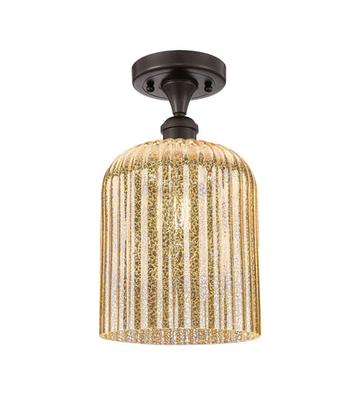 Edison Semi-Flush Mount Brushed Satin Nickel