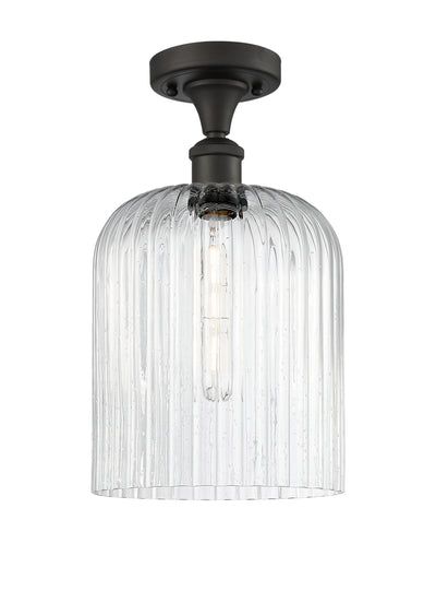 Edison Semi-Flush Mount Brushed Satin Nickel