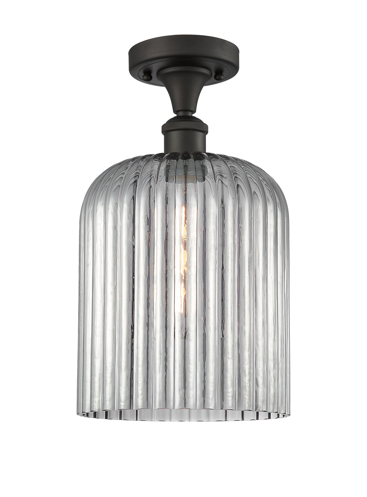 Edison Semi-Flush Mount Brushed Satin Nickel