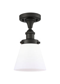 Edison Semi-Flush Mount Brushed Satin Nickel
