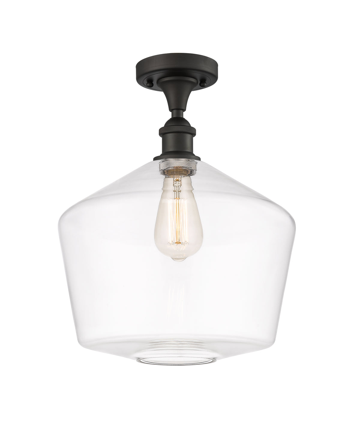 Cindyrella 12-Inch 1-Light Semi-Flush Mount 15-Inch High