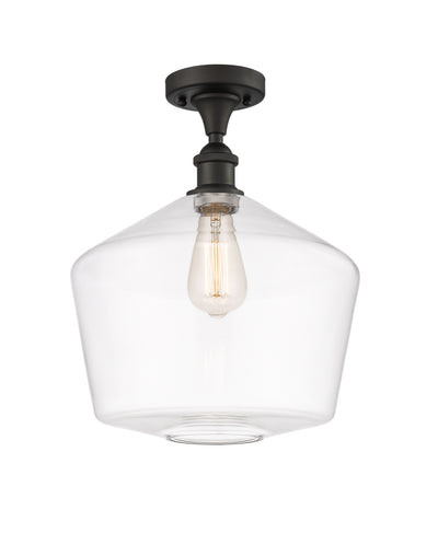 Cindyrella 12-Inch 1-Light Semi-Flush Mount 15-Inch High