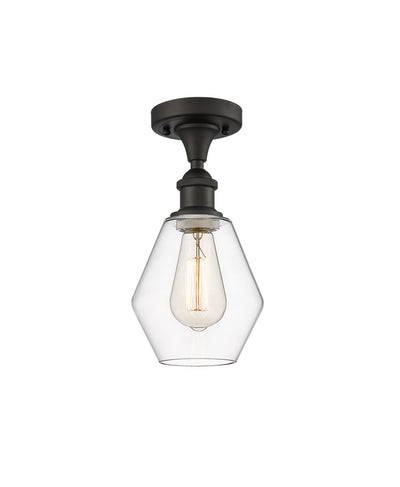 Cindyrella 6-Inch 1-Light Semi-Flush Mount 11.5-Inch High