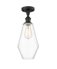 Edison Semi-Flush Mount Brushed Satin Nickel