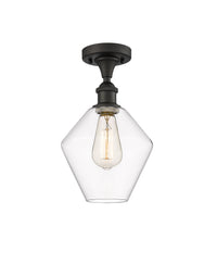 Edison Semi-Flush Mount Brushed Satin Nickel