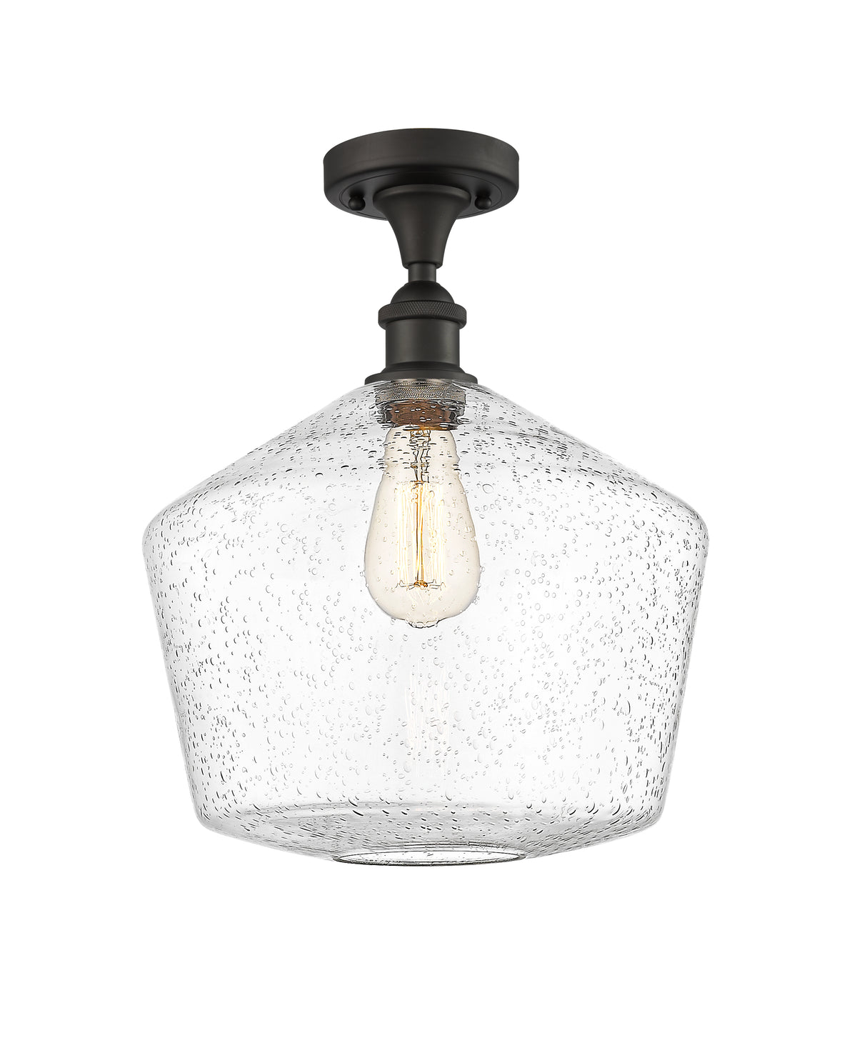 Cindyrella 12-Inch 1-Light Semi-Flush Mount 15-Inch High