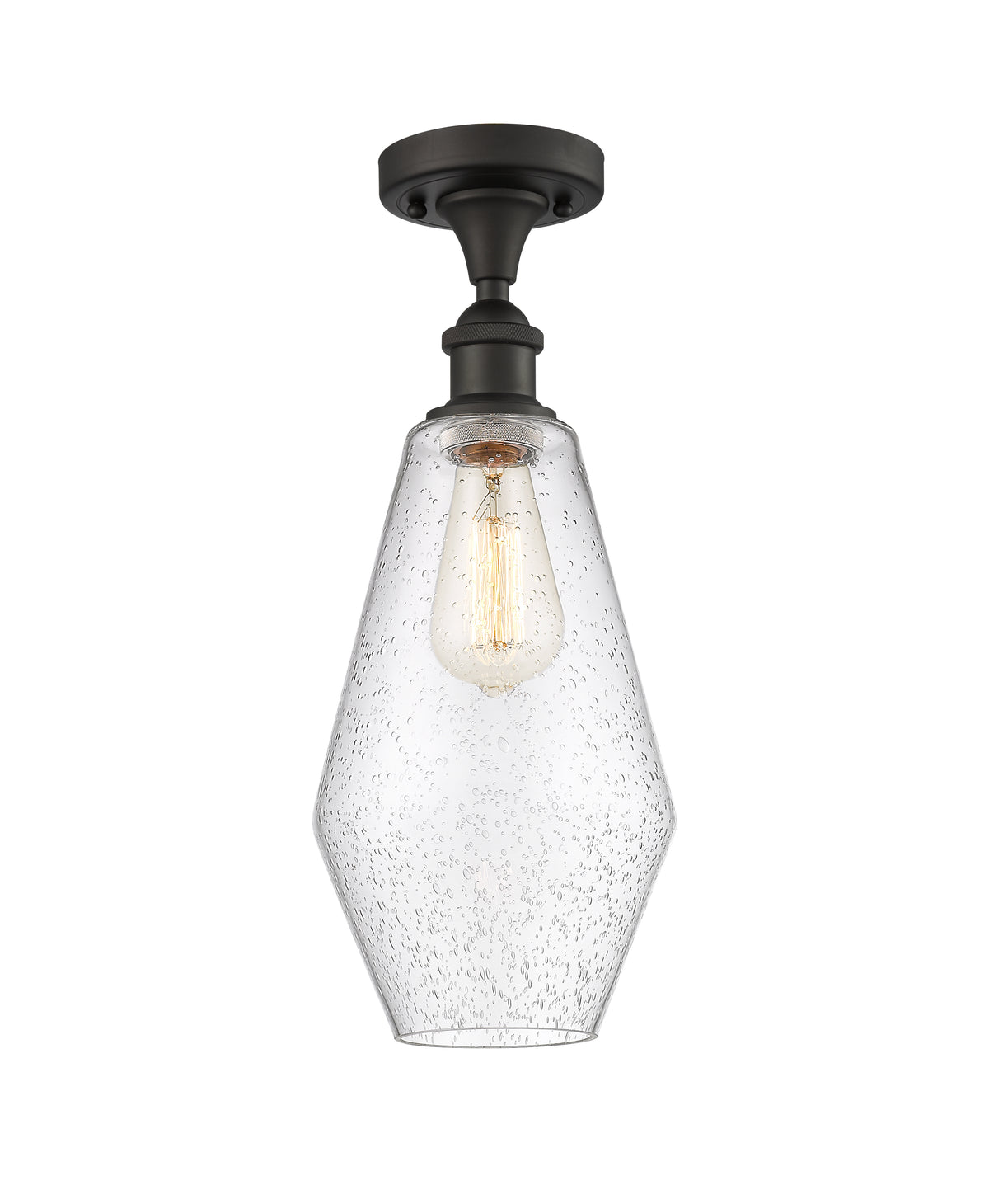 Cindyrella 7-Inch 1-Light Semi-Flush Mount 16-Inch High