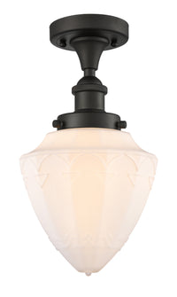 Edison Semi-Flush Mount Brushed Nickel