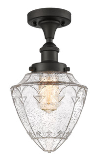 Edison Semi-Flush Mount Brushed Nickel