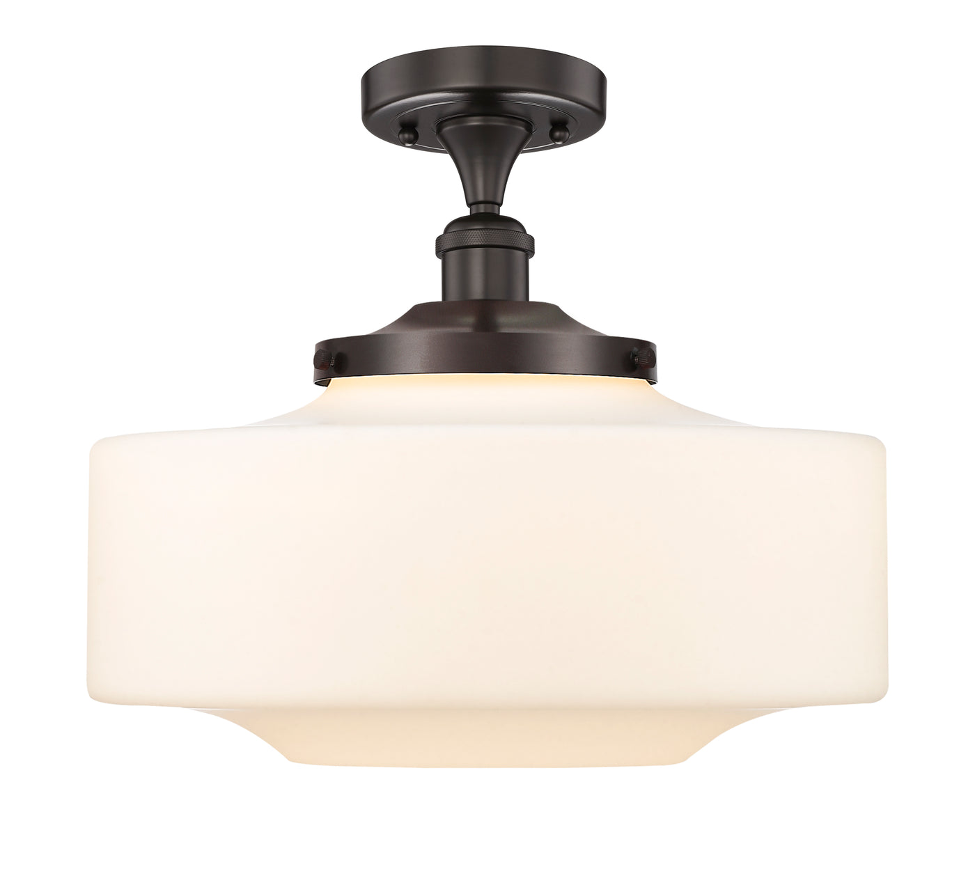 Edison Semi-Flush Mount Brushed Nickel