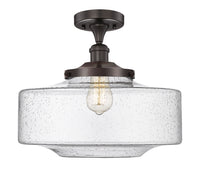 Edison Semi-Flush Mount Brushed Nickel