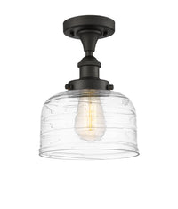 Edison Semi-Flush Mount Brushed Satin Nickel