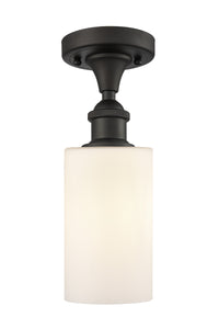 Edison Semi-Flush Mount Brushed Satin Nickel