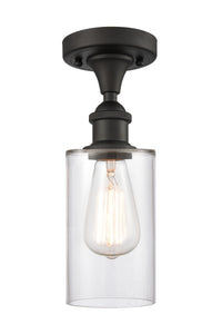 Edison Semi-Flush Mount Brushed Satin Nickel