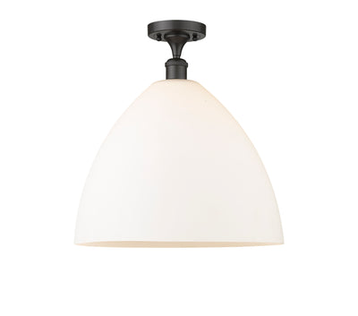 Bristol 16-Inch 1-Light Semi-Flush Mount Dome Shade 17.375-Inch High
