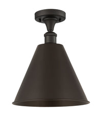 Edison Semi-Flush Mount Brushed Satin Nickel