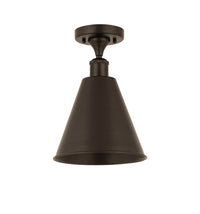 Edison Semi-Flush Mount Brushed Satin Nickel