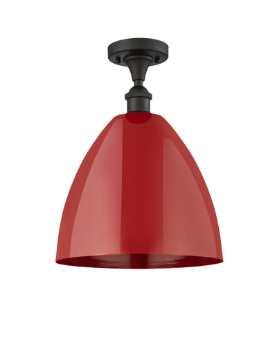 Plymouth 12-Inch 1-Light Semi-Flush Mount 15-Inch High