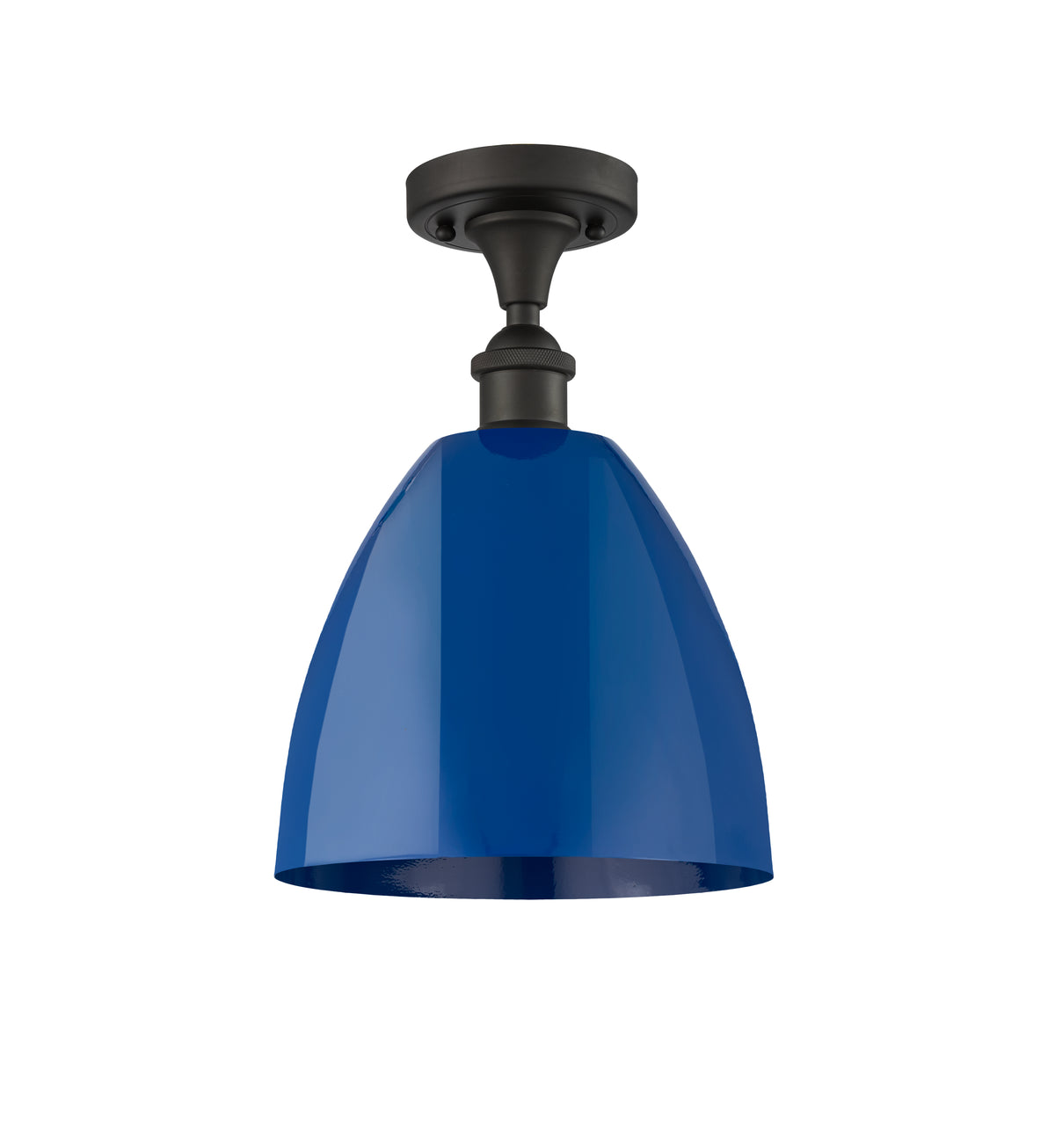 Plymouth 9-Inch 1-Light Semi-Flush Mount 13.125-Inch High