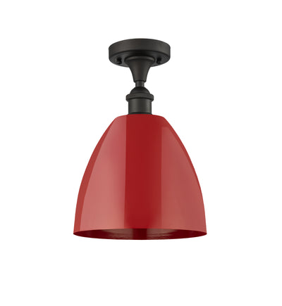 Plymouth 9-Inch 1-Light Semi-Flush Mount 13.125-Inch High