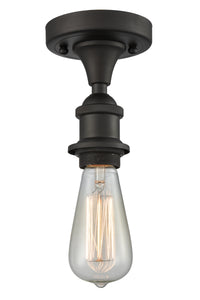 Edison Semi-Flush Mount Polished Nickel