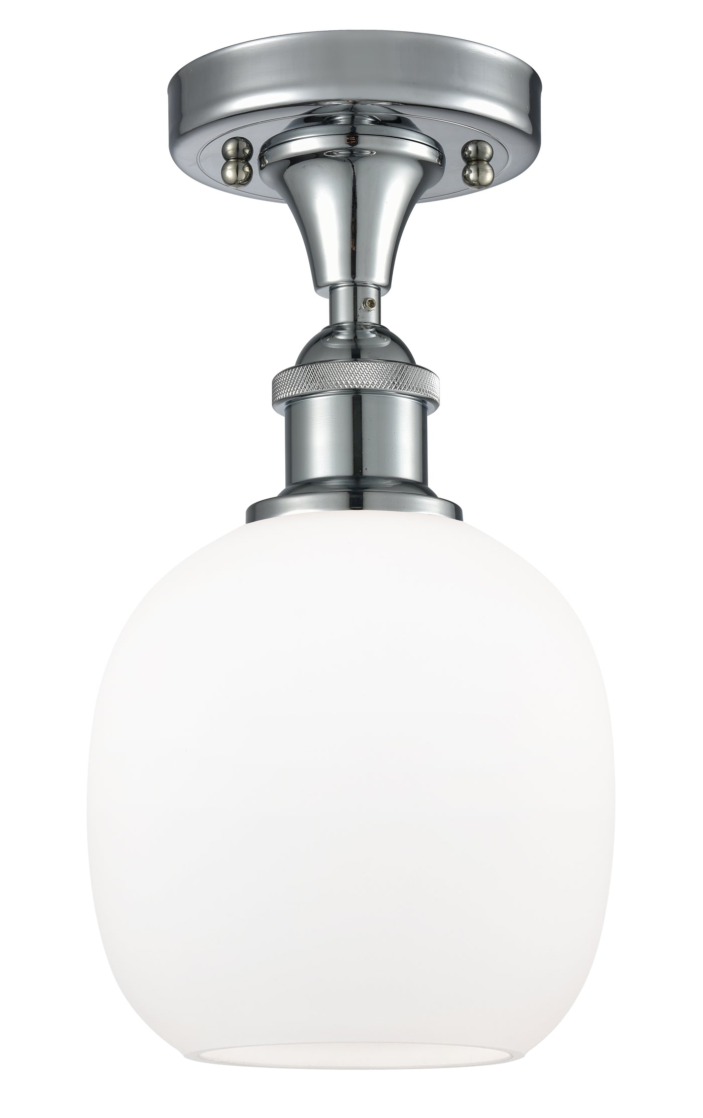 Edison Semi-Flush Mount Brushed Satin Nickel