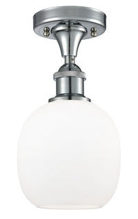 Edison Semi-Flush Mount Brushed Satin Nickel