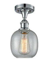 Edison Semi-Flush Mount Brushed Satin Nickel