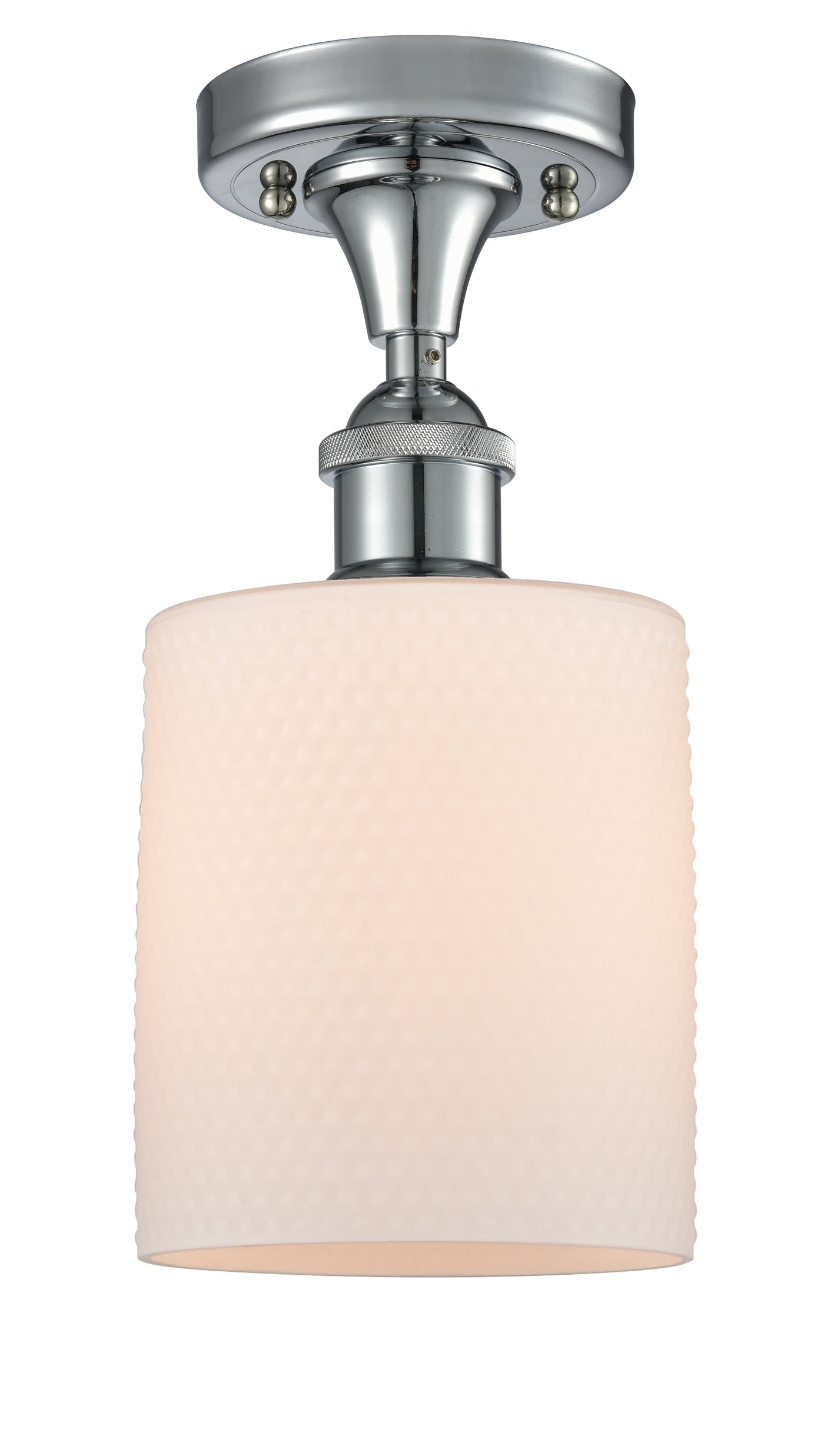 Edison Semi-Flush Mount Brushed Satin Nickel