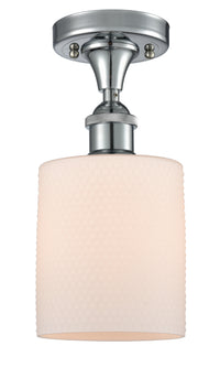 Edison Semi-Flush Mount Brushed Satin Nickel