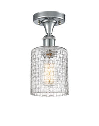 Edison Semi-Flush Mount Brushed Satin Nickel