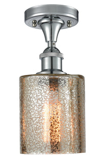 Edison Semi-Flush Mount Brushed Satin Nickel