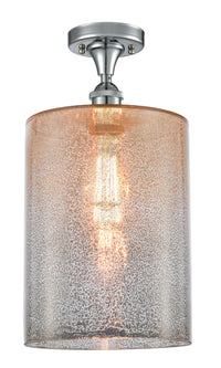 Edison Semi-Flush Mount Brushed Satin Nickel