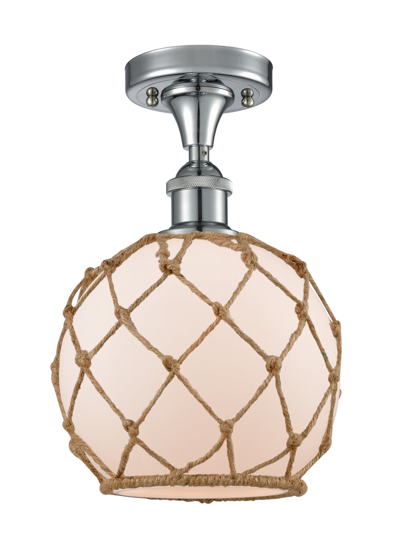Edison Semi-Flush Mount Brushed Nickel