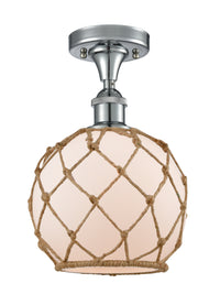 Edison Semi-Flush Mount Brushed Nickel