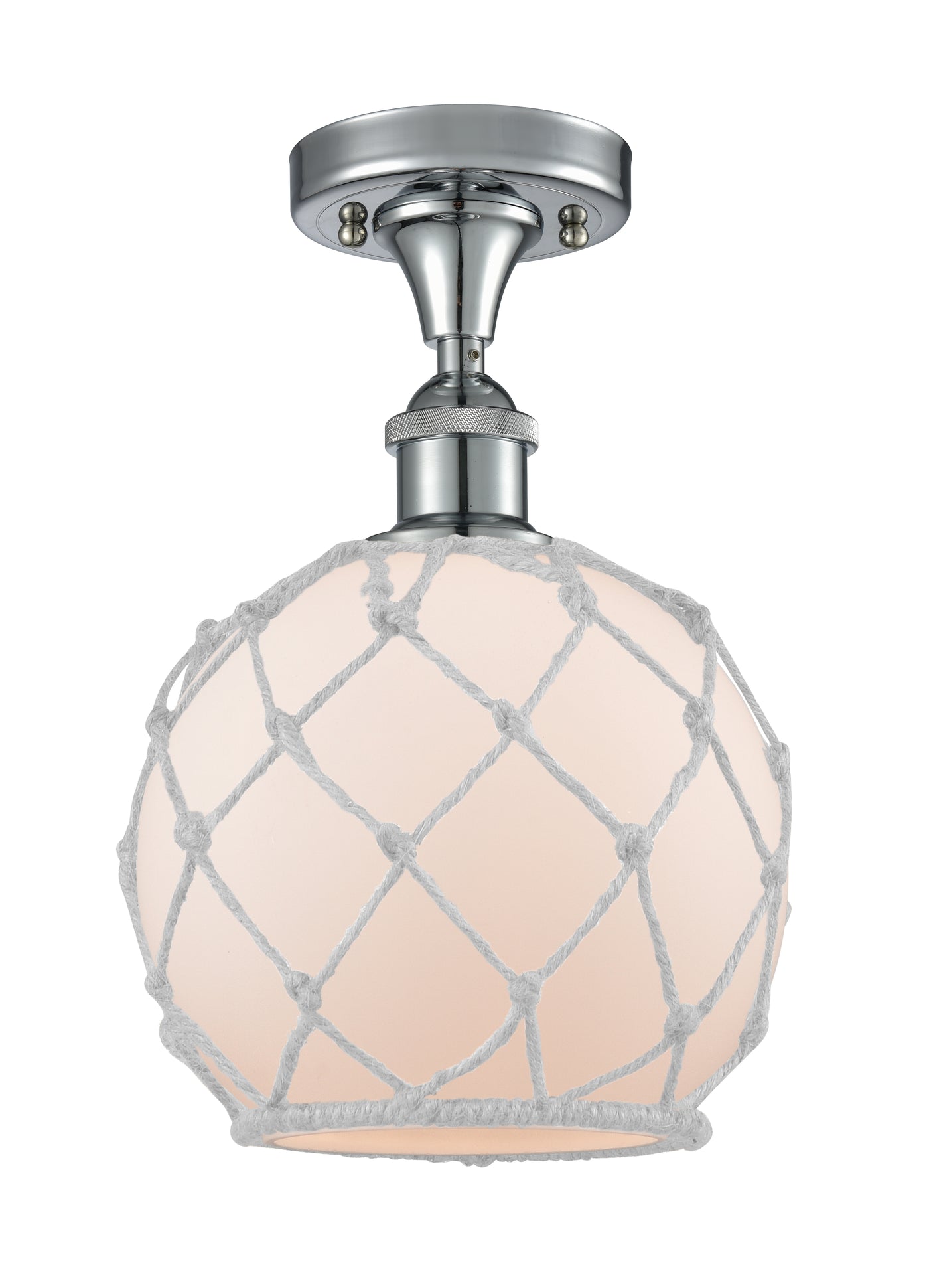 Edison Semi-Flush Mount Brushed Nickel